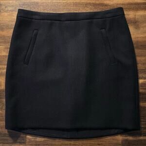J Crew Women’s 6 Skirt 100% Wool Mini Short Straight Lined With Pockets